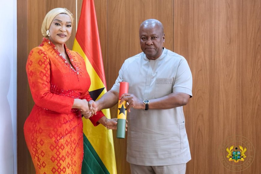 President Mahama Commissions Kalsoume Sinare Baffoe as Ghana’s Ambassador-Designate to Spain